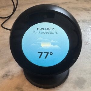 Amazon Alexa Echo Spot 1st Generation Black | Swivel Stand | Excellent Condition